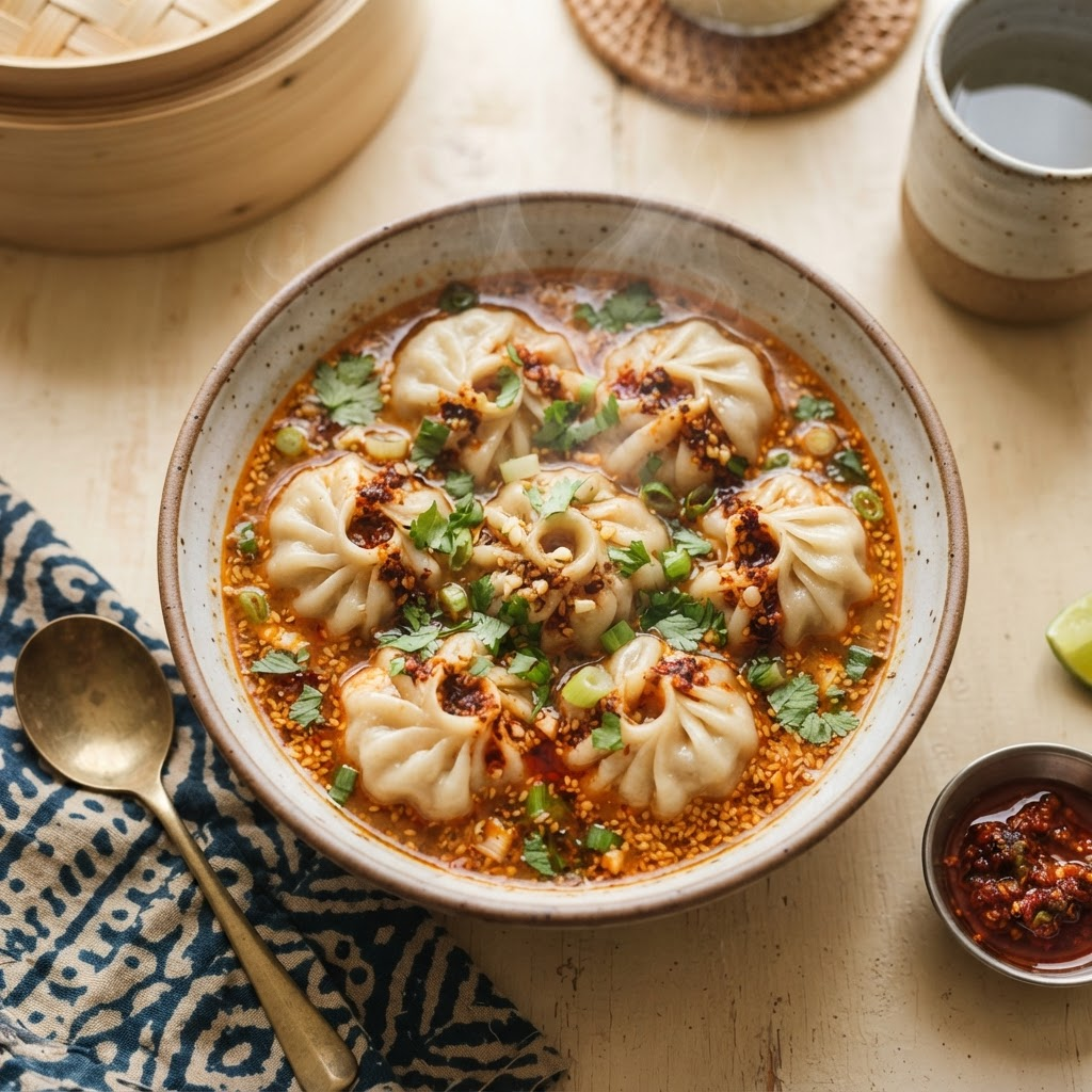 Jhol Momo (Soup)
